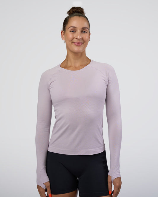 AeroFLX+ Seamless Long Sleeve Tee - Fair Orchid/Fair Orchid